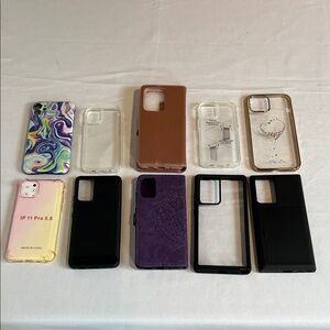 10 Assorted Phone Cases for Various Models